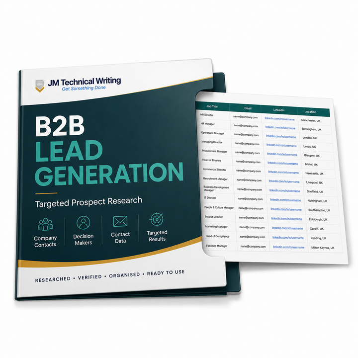 B2B Lead Generation & Prospect Research