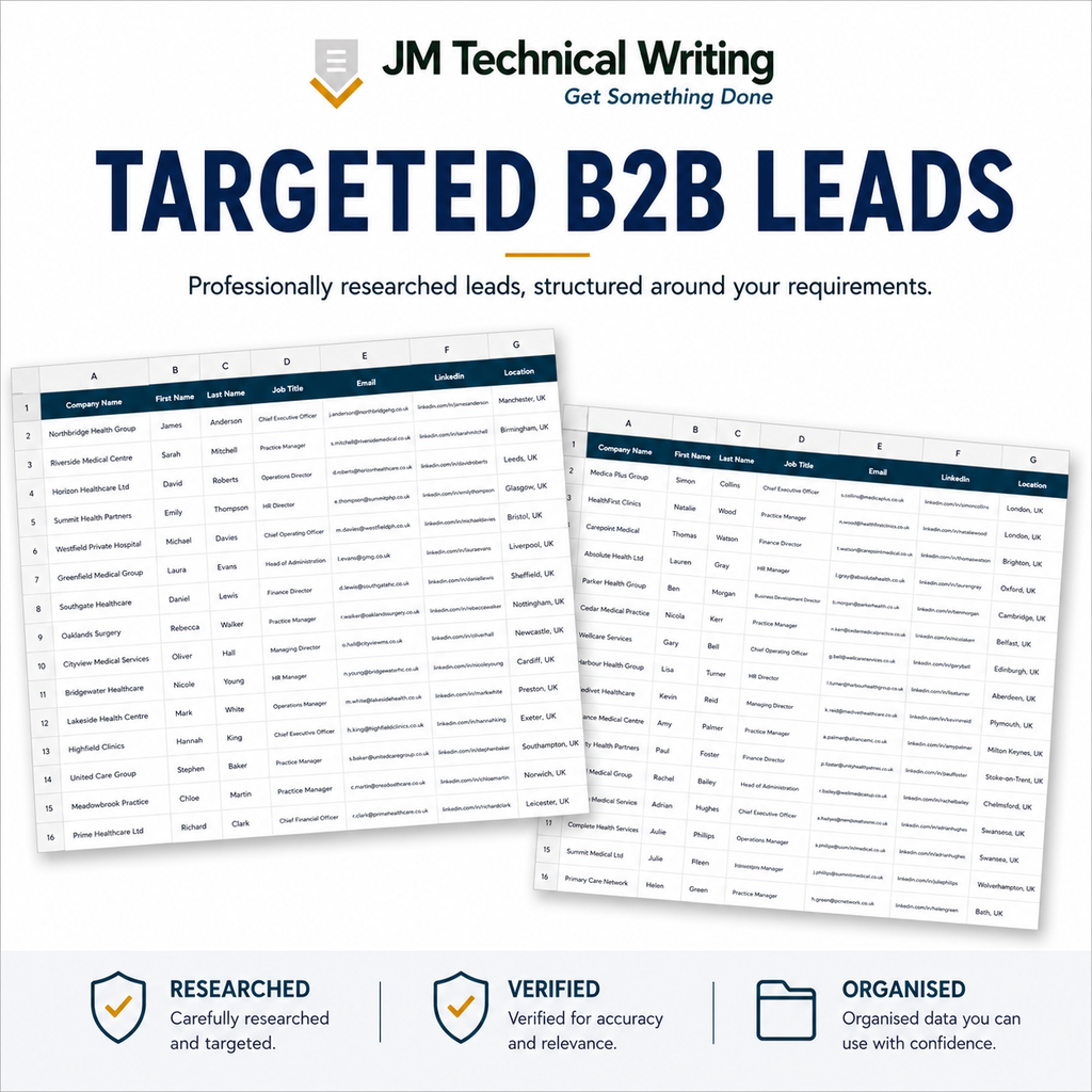 B2B Lead Generation & Prospect Research