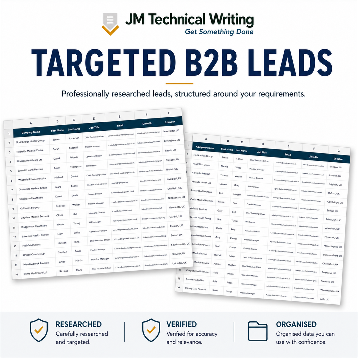 B2B Lead Generation & Prospect Research